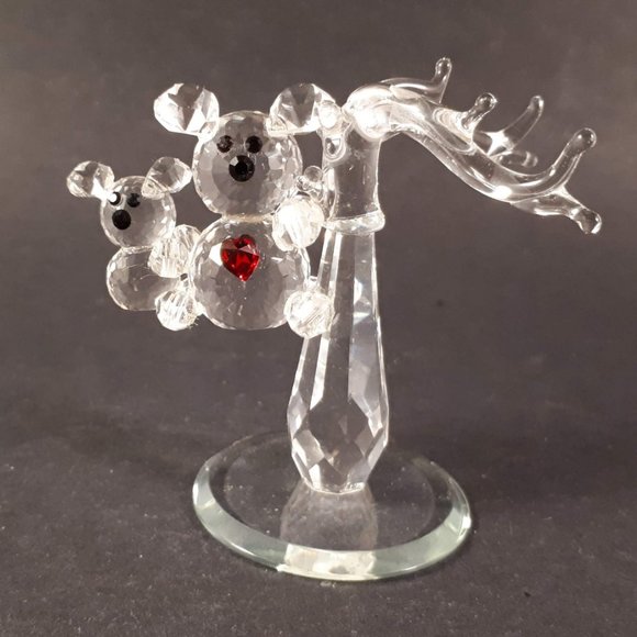 Beautiful Vintage Crystal Symphony austrian fine crystal teddy bears figurine - Picture 2 of 11